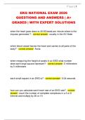 EKG NATIONAL EXAM 2026  QUESTIONS AND ANSWERS &vert; A&plus;  GRADED &vert; WITH EXPERT SOLUTIONS