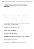 MTBC EXAM 2026 QUESTIONS WITH COMPLETE SOLUTION