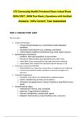 ATI Community Health Proctored Exam Actual Exam 2026&sol;2027 &vert; NGN Test Bank &vert; Questions with Verified Answers &vert; 100&percnt; Correct &vert; Pass Guaranteed
