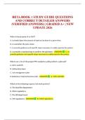 RETA BOOK 1 STUDY GUIDE QUESTIONS AND CORRECT DETAILED ANSWERS &lpar;VERIFIED ANSWERS&rpar; &vert; GRADED A&plus; &vert; NEW UPDATE 2026