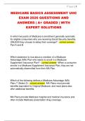 MEDICARE BASICS ASSESSMENT UHC  EXAM 2026 QUESTIONS AND  ANSWERS &vert; A&plus; GRADED &vert; WITH  EXPERT SOLUTIONSMEDICARE BASICS ASSESSMENT UHC  EXAM 2026 QUESTIONS AND  ANSWERS &vert; A&plus; GRADED &vert; WITH  EXPERT SOLUTIONS