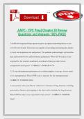 AAPC - CPC Prep&rsqb; Chapter 20 Review Questions and Answers 100&percnt; PASS