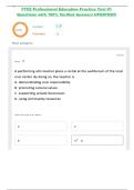 FTCE Professional Education Practice Test -1 Questions with 100&percnt; Verified Answers UPDATED&excl;&excl;&excl;&period;