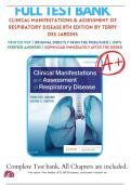 Clinical Manifestations and Assessment of Respiratory Disease &ndash; Des Jardins&comma; 8th Edition &vert; Respiratory Care Study Notes and Summaries