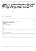 MSU ISP 205 Final Most Recent exam COMPLETE &lpar;2026&rpar; EXAM Questions and Answers &lpar;Verified Answers&rpar; &lpar;Latest Update 2026&rpar; UPDATE&excl;&excl;