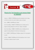 Phoenix fire Test Questions and answers Rated A&plus; 2026&sol;2027