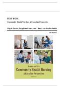Community Health Nursing in Canada 2025&colon; Exam Prep & Test Bank Guide