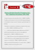 Phoenix Standard Operating Procedures Vol 2&period; Part 1 Questions and answers 100&percnt; PASS