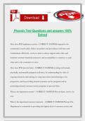 Phoenix Test Questions and answers 100&percnt; Solved