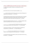 LFTI Exam &vert; UPDATED Questions with 100&percnt; Correct Answers &vert; Verified Solutions