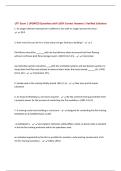 LFTI Exam &vert; UPDATED Questions with 100&percnt; Correct Answers &vert; Verified Solutions