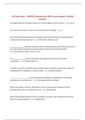 LFTI Study Exam &vert; UPDATED Questions with 100&percnt; Correct Answers &vert; Verified Solutions