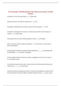 LFTI Study Guide &vert; UPDATED Questions with 100&percnt; Correct Answers &vert; Verified Solutions