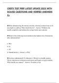 CRDTS TEST PREP LATEST UPDATE 2025 WITH SOLVED QUESTIONS AND VERIFIED ANSWERS A&plus;