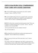 CRDTS EXAM REVIEW 2026 COMPREHENSIVE STUDY GUIDE WITH SOLVED QUESTIONS