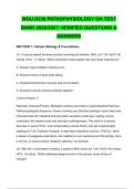 WGU D236 PATHOPHYSIOLOGY OA TEST BANK 2026&sol;2027&colon; VERIFIED QUESTIONS & ANSWERS