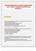 KAPLAN PREDICTOR A-D EXAM 700 QUESTIONS WITH CORRECT VERIFIED ANSWERS 2026 GRADED A