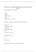 NURS 275- Exam 3 &vert; UPDATED Questions with 100&percnt; Correct Answers &vert; Verified Solutions