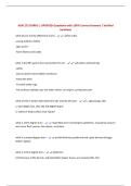 NUR 275 BURNS &vert; UPDATED Questions with 100&percnt; Correct Answers &vert; Verified Solutions