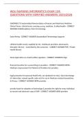 WGU NURSING INFORMATICS EXAM 159 QUESTIONS WITH VERIFIED ANSWERS 2025&sol;2026&comma;100&percnt;CORRECT