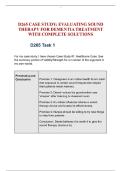 D265 TASK 1 CASE STUDY&colon; EVALUATING SOUND THERAPY FOR DEMENTIA TREATMENT WITH COMPLETE SOLUTIONS 