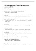 NJ Life Insurance Exam Questions and Answers 2026