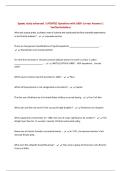 Spaatz study advanced &vert; UPDATED Questions with 100&percnt; Correct Answers &vert; Verified Solutions