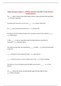 Spaatz Aerospace Chapter 3 &vert; UPDATED Questions with 100&percnt; Correct Answers &vert; Verified Solutions