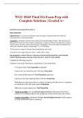 WGU D265 Final Argument Mapping for OA Preparation with Complete Solutions &vert; Graded A&plus;