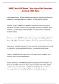UVIC Psych 260 Exam 1 Questions With Complete Answers 100&percnt; Pass 