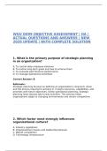 WGU D699 OBJECTIVE ASSESSMENT &vert; OA &vert; ACTUAL QUESTIONS AND ANSWERS &vert; NEW 2026 UPDATE &vert; WITH COMPLETE SOLUTION