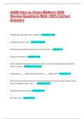 AAMI Intro to Chem Midterm 2026 Review Questions With 100&percnt; Correct Answers