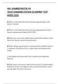 WA ADMINISTRATOR 09 TELECOMMUNICATIONS EXAMPREP TEST PAPER 2026