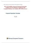 WGU D270 RHM3&colon; Research Proposal Preparation Template for Tech Adoption Compliance with Complete Solutions &vert; New Update 2025 &vert; 100&percnt;Correct