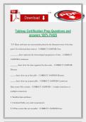 Tableau Certification Prep Questions and answers 100&percnt; PASS