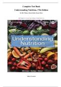 Complete Test Bank Understanding Nutrition&comma; 17th Edition&period; By Ellie Whitney&comma; Sharon Rolfes&comma; Haiyan Maier&period; &lpar;All Chapters Covered&comma; Latest Edition&comma; Verified Answers&rpar;