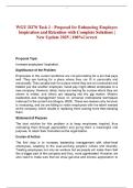 WGU D270 Task 3 - WGU D270 Task 3 - Proposal for Enhancing Employee Inspiration and Retention with Complete Solutions &vert; New Update 2025 &vert; 100&percnt;Correct with Complete Solutions &vert; New Update 2025 &vert; 100&percnt;Correct