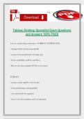 Tableau Desktop Specialist Exam Questions and answers 100&percnt; PASS