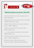 TABLEAU Questions and answers 100&percnt; PASS