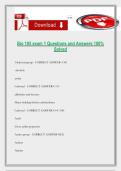 Bio 105 exam 1 Questions and Answers 100&percnt; Solved