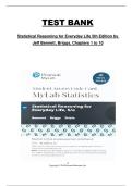 Statistical Reasoning for Everyday Life &lpar;5th Edition&rpar; by Jeff Bennett & Briggs &vert; Chapters 1&ndash;10 &vert; Test Bank Practice Questions