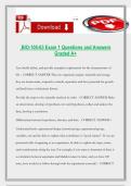 BIO-105-03 Exam 1 Questions and Answers Graded A&plus;