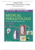 Complete Test Bank Medical Parasitology&colon; A Self-Instructional Text&comma; 7th Edition&period; By Ruth Leventhal&comma; Russell F&period; Cheadle&period; &lpar;All Chapters Covered&comma; Latest Edition&comma; 100&percnt; Verified Answers&rpar;
