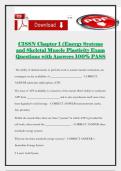 CISSN Chapter 1 &lpar;Energy Systems and Skeletal Muscle Plasticity Exam Questions with Answers 100&percnt; PASS