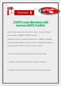 CISSN exam Questions with Answers 100&percnt; Verified