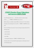 CISSN Practice Exam 1 Questions and Answers 100&percnt; PASS