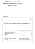 D115 master set-Advanced Pathophysiology for the Advanced Practice Nurse Questions with 100&percnt; Verified Answers UPDATED&excl;&excl;&excl;