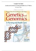 Complete Test Bank Genetics and Genomics in Nursing and Health Care&comma; 2nd Edition&period; By Theresa A&period; Beery&period; &lpar;All Chapters 1-20&comma; Answers Provided&rpar;