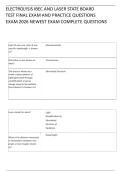 ELECTROLYSIS IBEC AND LASER STATE BOARD TEST FINAL EXAM AND PRACTICE QUESTIONS EXAM 2026 NEWEST EXAM COMPLETE QUESTIONS