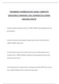 PARAMEDIC PHARMACOLOGY EXAM &vert; COMPLETE QUESTIONS & ANSWERS &lpar;100&percnt; VERIFIED SOLUTIONS&rpar; 2025&sol;2026 UPDATE